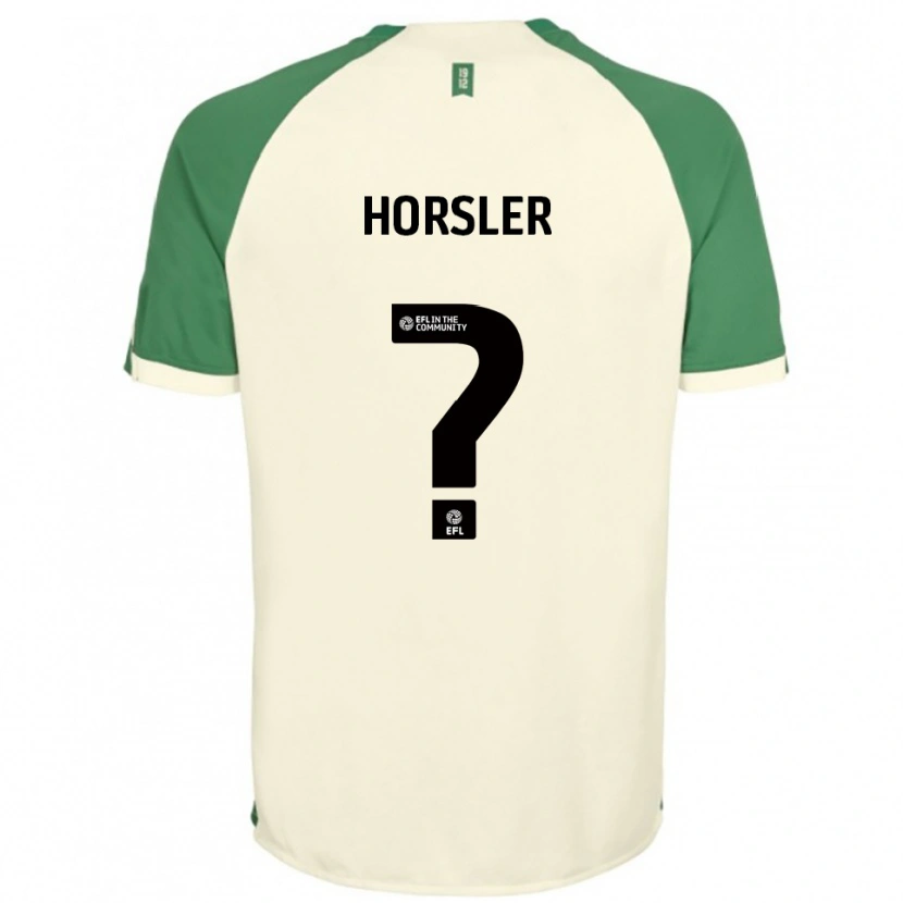 Danxen Kvinder Lily Horsler #0 Off-White Grøn Udebane Spillertrøjer 2025/26 Trøje T-Shirt