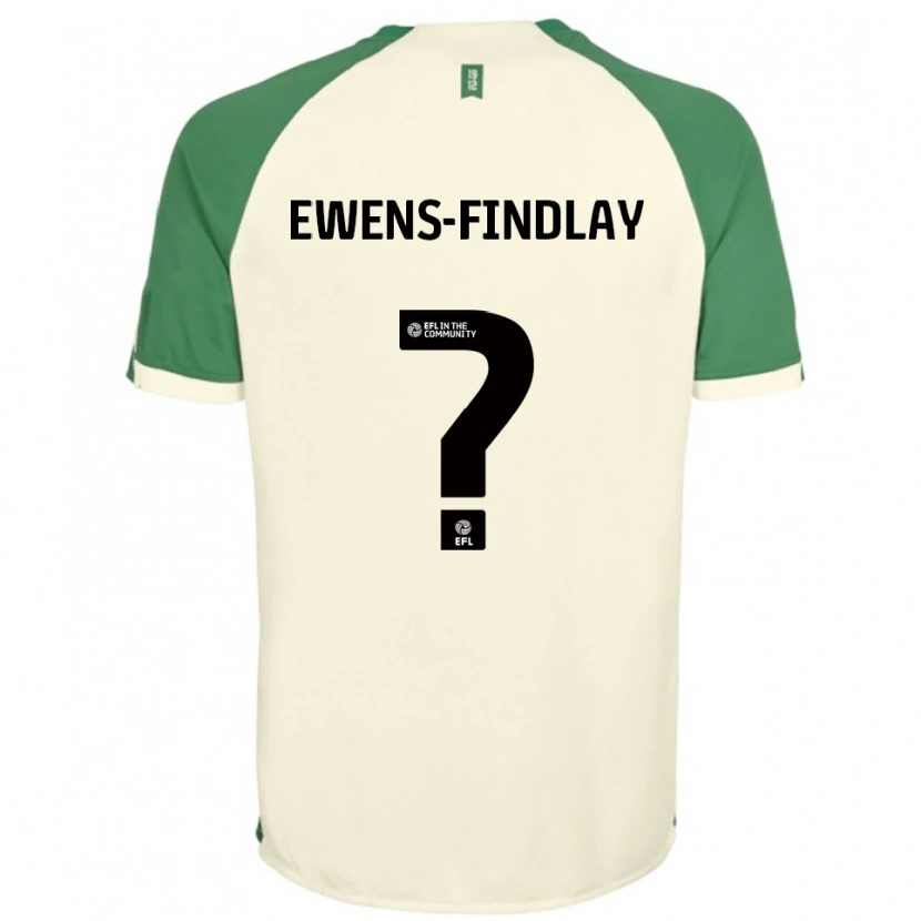 Danxen Kvinder Ty Ewens-Findlay #0 Off-White Grøn Udebane Spillertrøjer 2025/26 Trøje T-Shirt