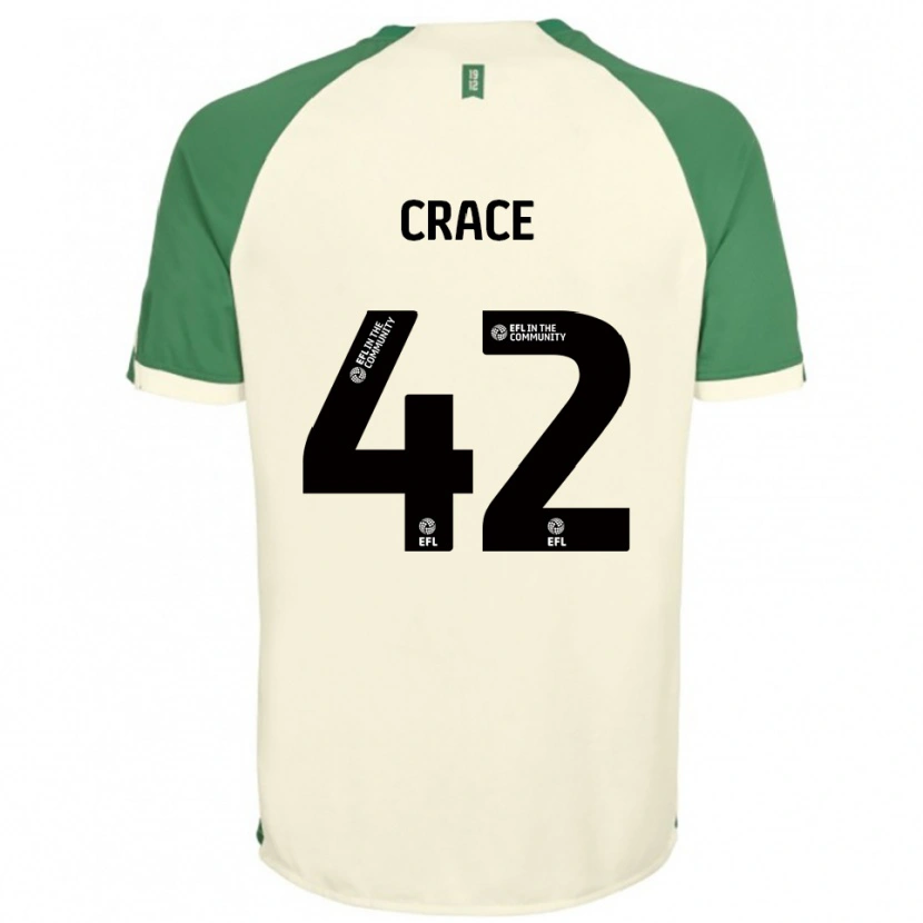Danxen Kvinder Dempsey Crace #42 Off-White Grøn Udebane Spillertrøjer 2025/26 Trøje T-Shirt