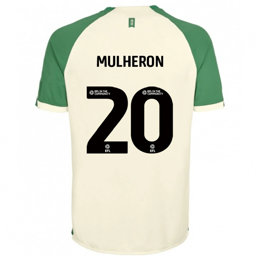 Danxen Kvinder Bronwyn Mulheron #20 Off-White Grøn Udebane Spillertrøjer 2025/26 Trøje T-Shirt