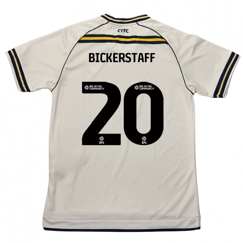 Danxen Kvinder Jake Bickerstaff #20 Hvid Marineblå Udebane Spillertrøjer 2025/26 Trøje T-Shirt