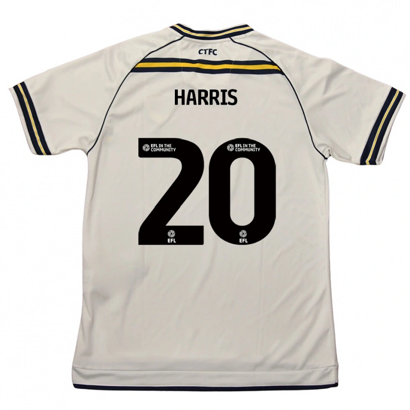 Danxen Kvinder Max Harris #20 Hvid Marineblå Udebane Spillertrøjer 2025/26 Trøje T-Shirt