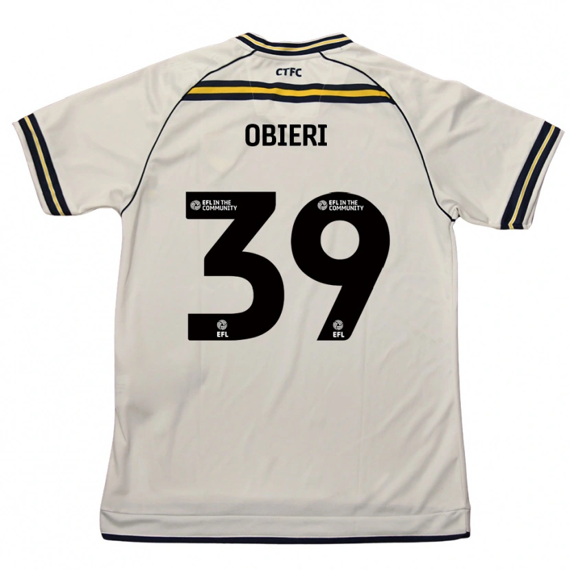 Danxen Kvinder Sopuruchukwu Obieri #39 Hvid Marineblå Udebane Spillertrøjer 2025/26 Trøje T-Shirt