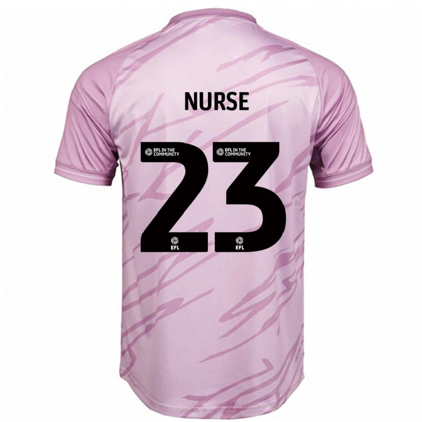 Danxen Kvinder George Nurse #23 Pink Sort Udebane Spillertrøjer 2025/26 Trøje T-Shirt