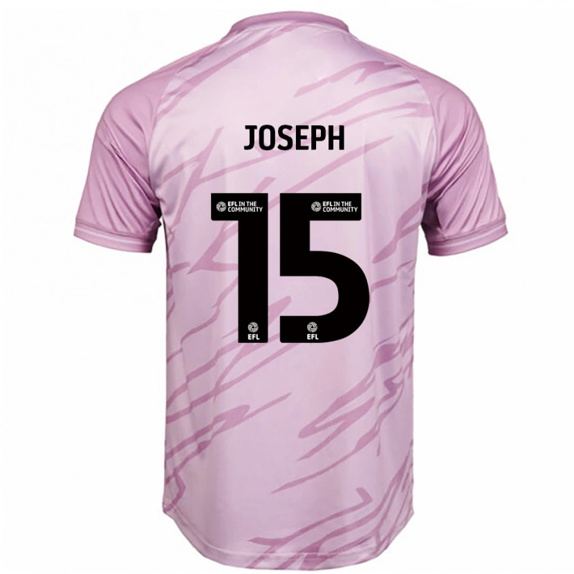 Danxen Kvinder Megan Joseph #15 Pink Sort Udebane Spillertrøjer 2025/26 Trøje T-Shirt