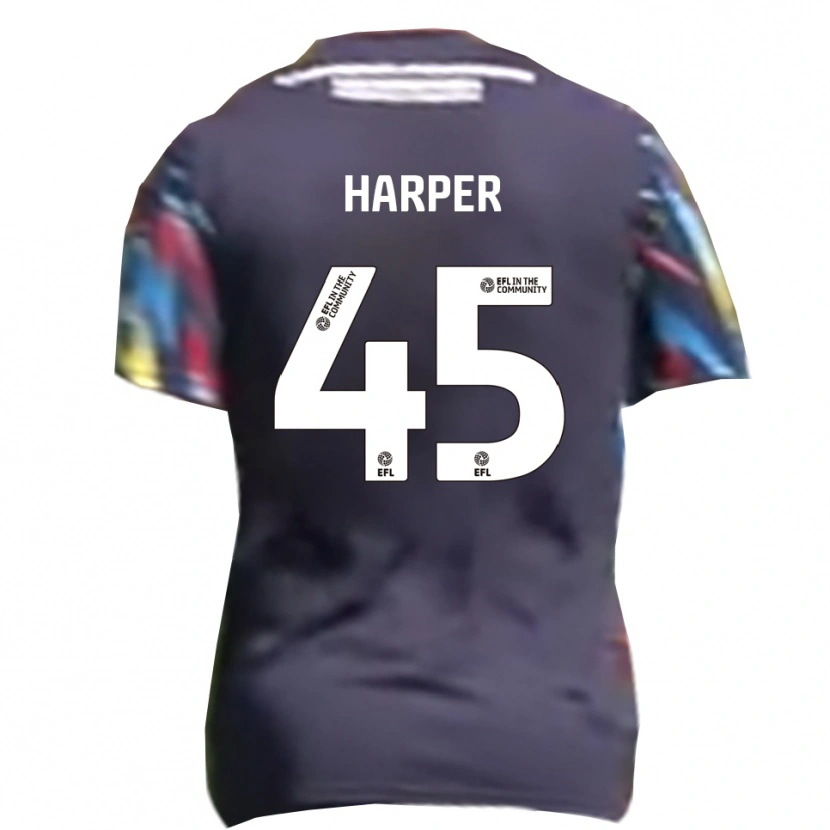 Danxen Kvinder Rekeem Harper #45 Marineblå Gul Rød Udebane Spillertrøjer 2025/26 Trøje T-Shirt