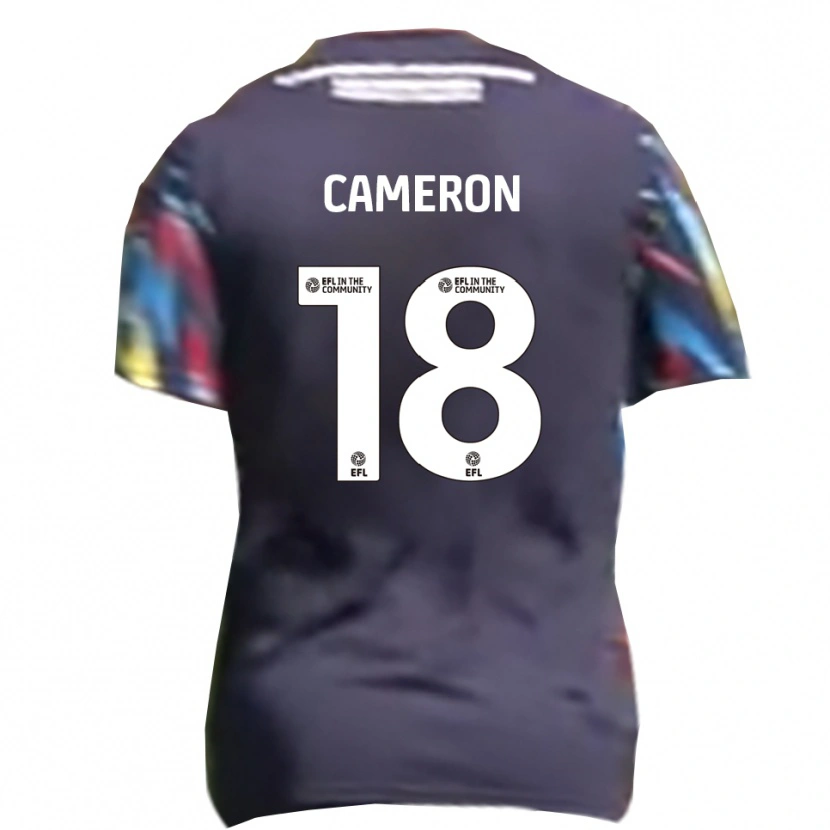Danxen Kvinder Innes Cameron #18 Marineblå Gul Rød Udebane Spillertrøjer 2025/26 Trøje T-Shirt