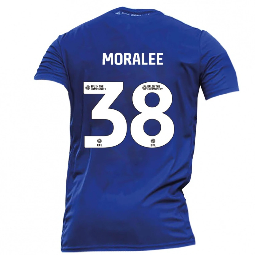 Danxen Kvinder Frankie Moralee #38 Blå Hvid Udebane Spillertrøjer 2025/26 Trøje T-Shirt