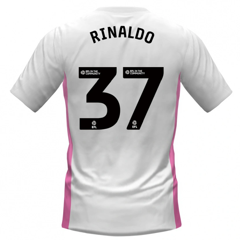 Danxen Kvinder Ashton Rinaldo #37 Hvid Rød Udebane Spillertrøjer 2025/26 Trøje T-Shirt