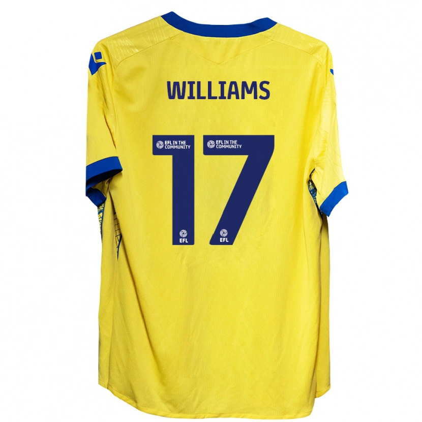 Danxen Kvinder Jaden Williams #17 Gul Blå Udebane Spillertrøjer 2025/26 Trøje T-Shirt