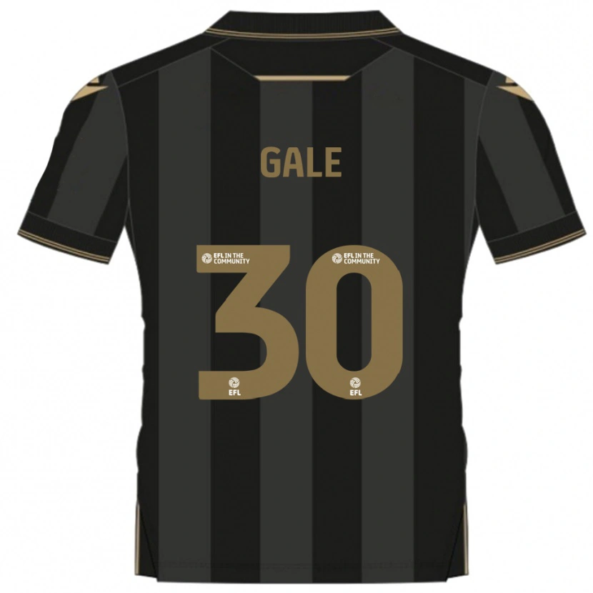 Danxen Kvinder Sam Gale #30 Sort Guld Udebane Spillertrøjer 2025/26 Trøje T-Shirt