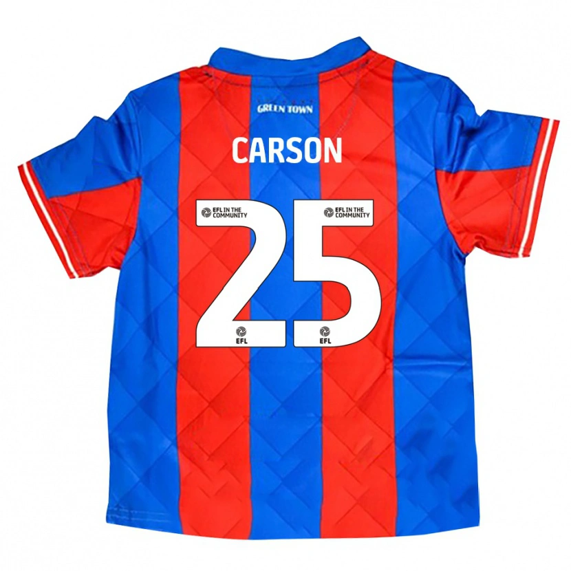Danxen Kvinder Matty Carson #25 Blå Rød Hvid Udebane Spillertrøjer 2025/26 Trøje T-Shirt