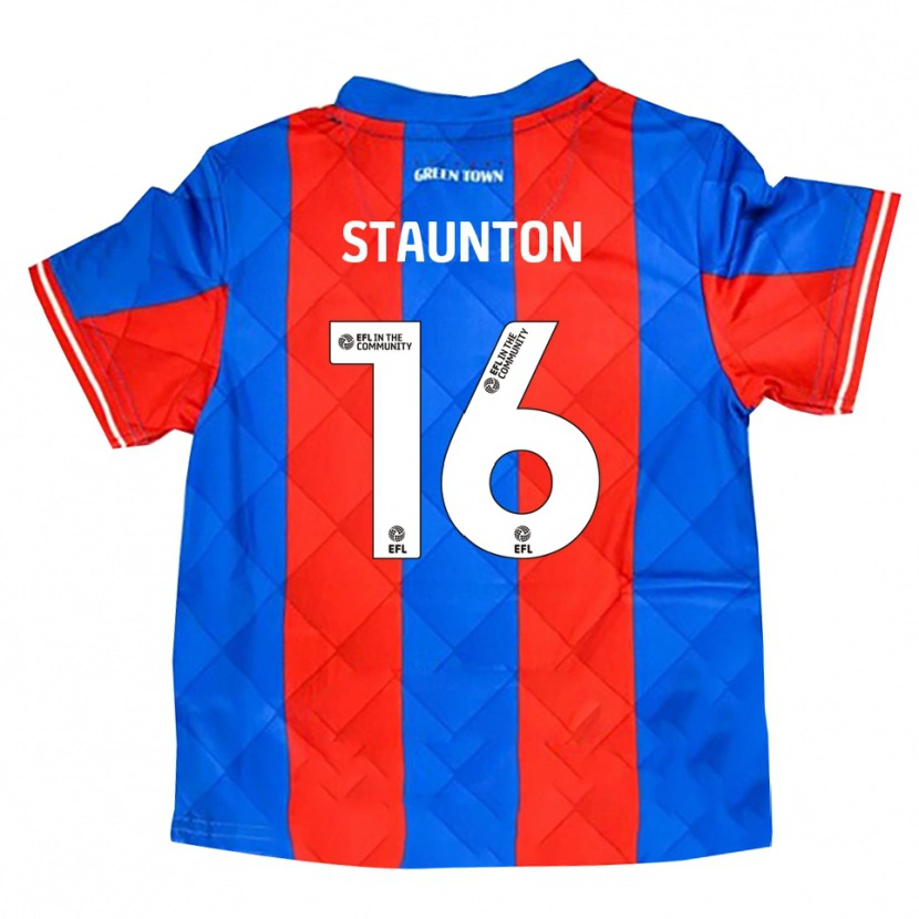 Danxen Kvinder Reece Staunton #16 Blå Rød Hvid Udebane Spillertrøjer 2025/26 Trøje T-Shirt