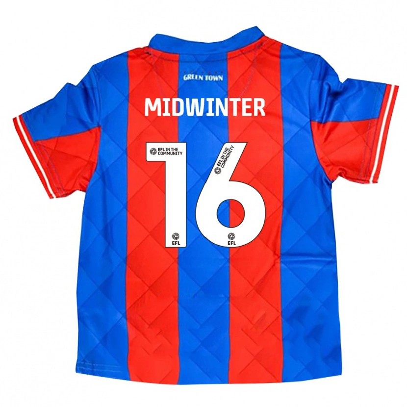 Danxen Kvinder Carlo Midwinter #16 Blå Rød Hvid Udebane Spillertrøjer 2025/26 Trøje T-Shirt