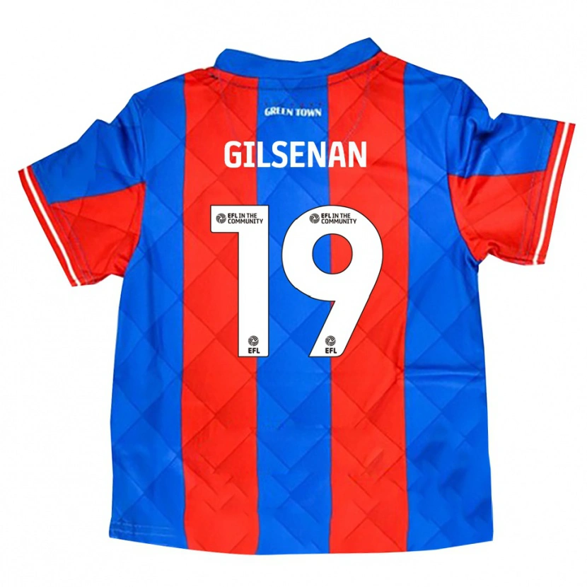 Danxen Kvinder Zak Gilsenan #19 Blå Rød Hvid Udebane Spillertrøjer 2025/26 Trøje T-Shirt