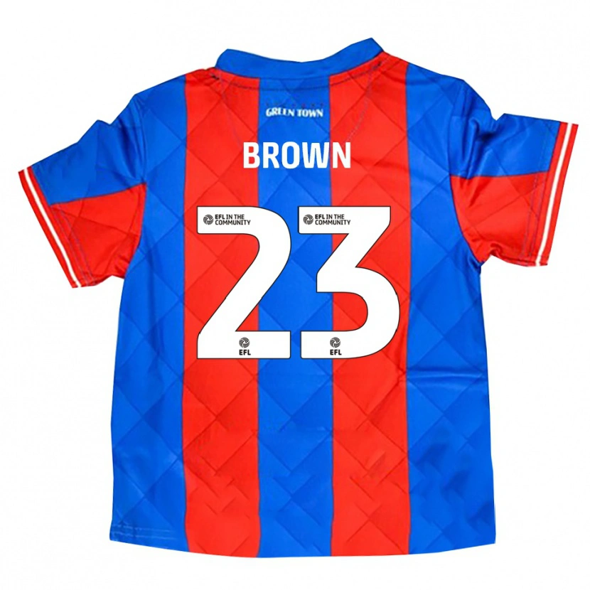 Danxen Kvinder Henry Brown #23 Blå Rød Hvid Udebane Spillertrøjer 2025/26 Trøje T-Shirt