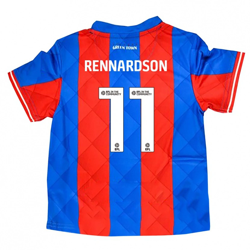 Danxen Kvinder Tom Rennardson #11 Blå Rød Hvid Udebane Spillertrøjer 2025/26 Trøje T-Shirt