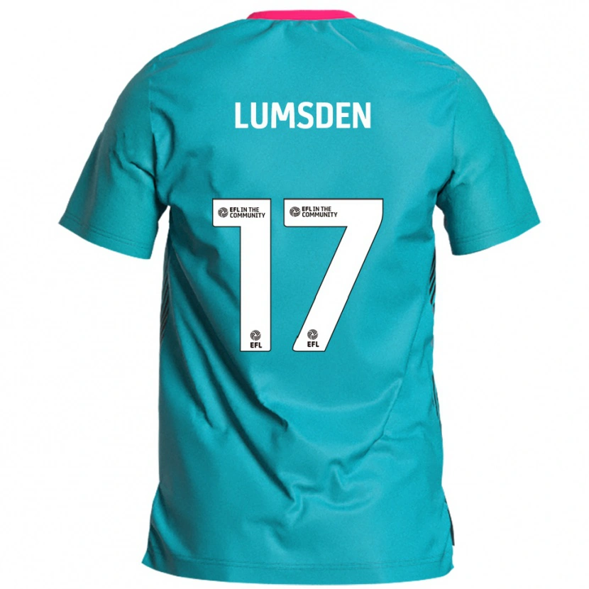 Danxen Kvinder Alfie Lumsden #17 Lyseblå Pink Udebane Spillertrøjer 2025/26 Trøje T-Shirt