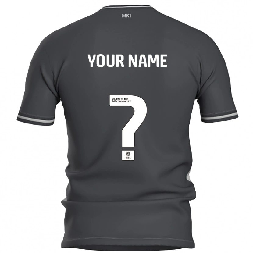 Danxen Kvinder Dit Navn #0 Grå Sølv Udebane Spillertrøjer 2025/26 Trøje T-Shirt