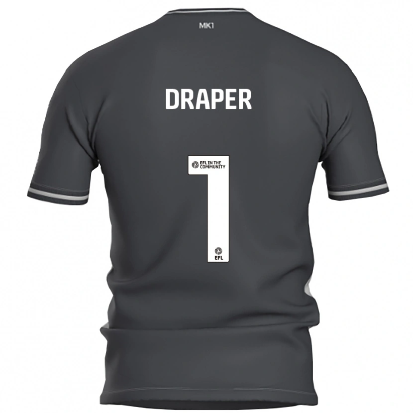 Danxen Kvinder Anna Draper #1 Grå Sølv Udebane Spillertrøjer 2025/26 Trøje T-Shirt
