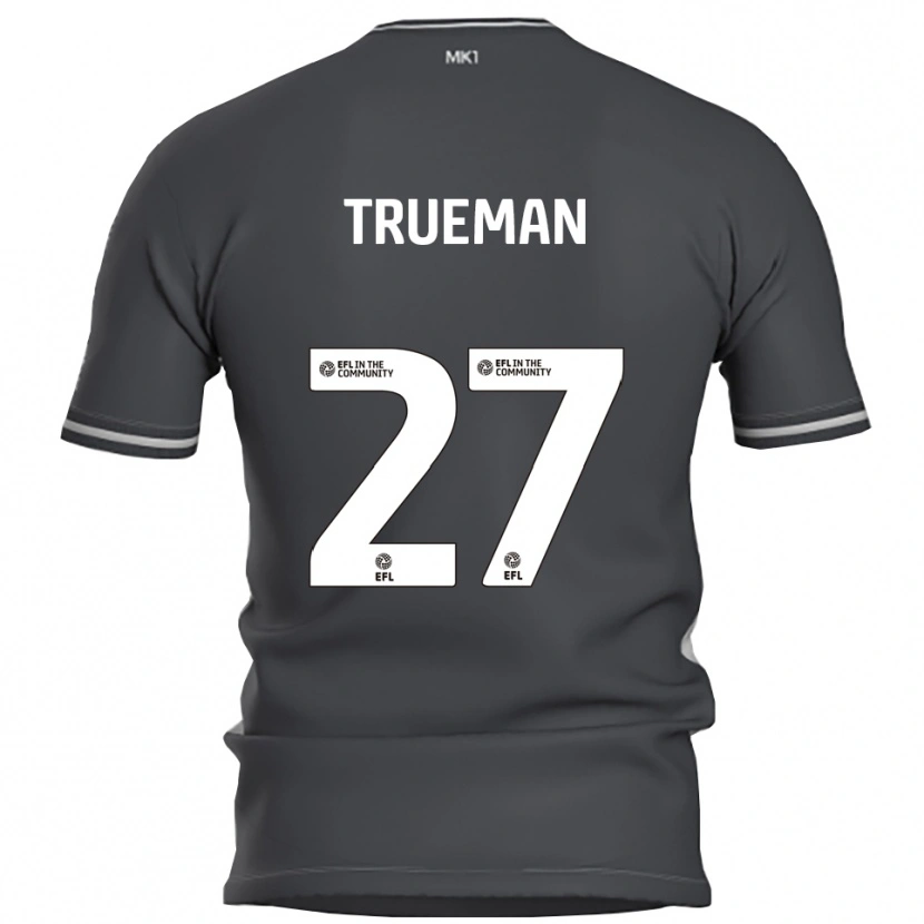 Danxen Kvinder Connal Trueman #27 Grå Sølv Udebane Spillertrøjer 2025/26 Trøje T-Shirt