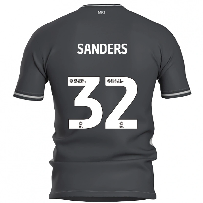 Danxen Kvinder Jack Sanders #32 Grå Sølv Udebane Spillertrøjer 2025/26 Trøje T-Shirt