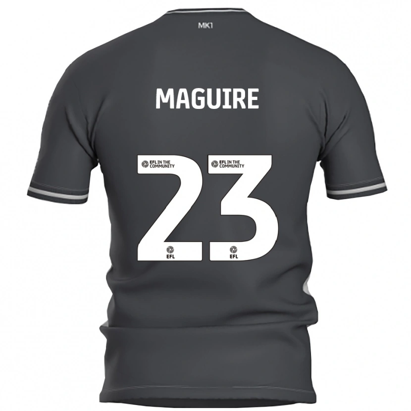 Danxen Kvinder Laurence Maguire #23 Grå Sølv Udebane Spillertrøjer 2025/26 Trøje T-Shirt