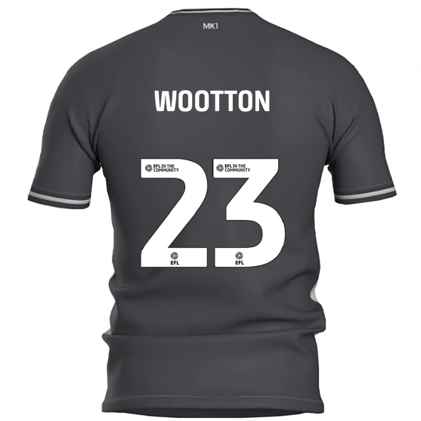 Danxen Kvinder Sydney Wootton #23 Grå Sølv Udebane Spillertrøjer 2025/26 Trøje T-Shirt