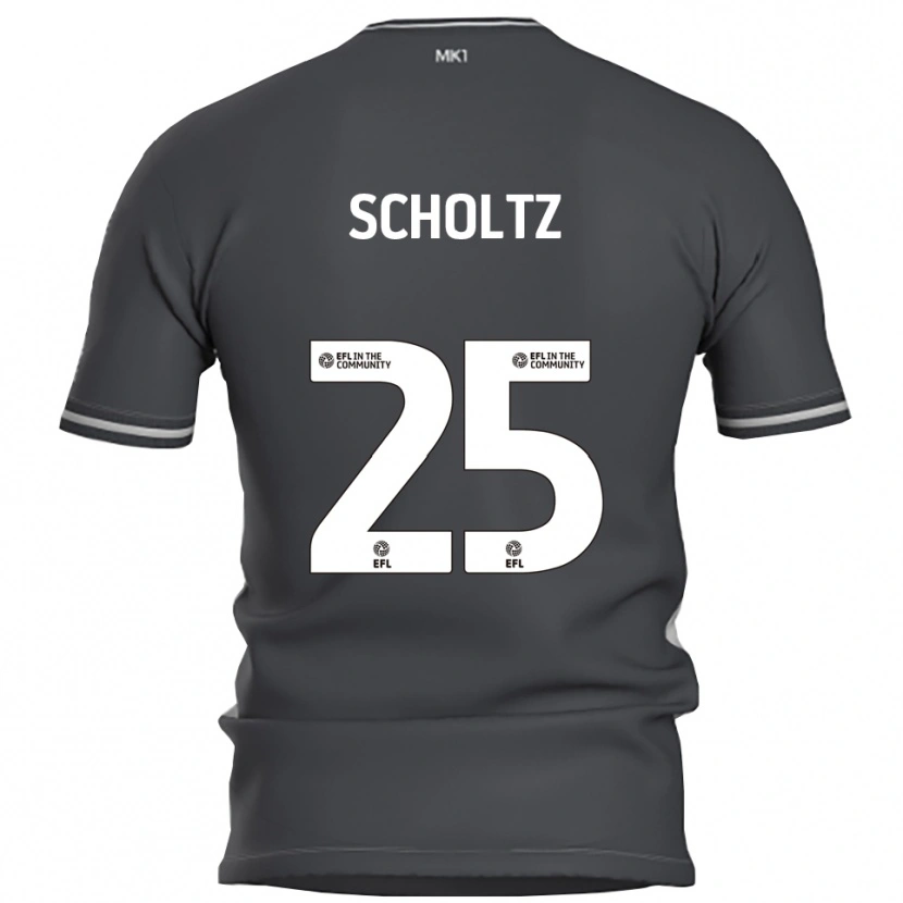 Danxen Kvinder Phoenix Scholtz #25 Grå Sølv Udebane Spillertrøjer 2025/26 Trøje T-Shirt