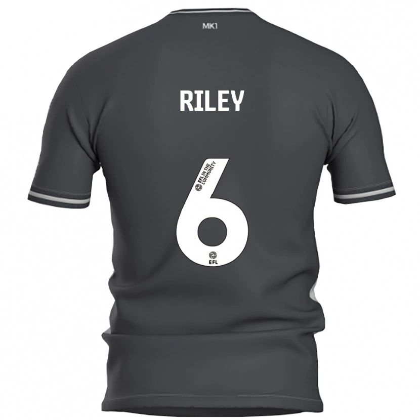 Danxen Kvinder Harry Riley #6 Grå Sølv Udebane Spillertrøjer 2025/26 Trøje T-Shirt