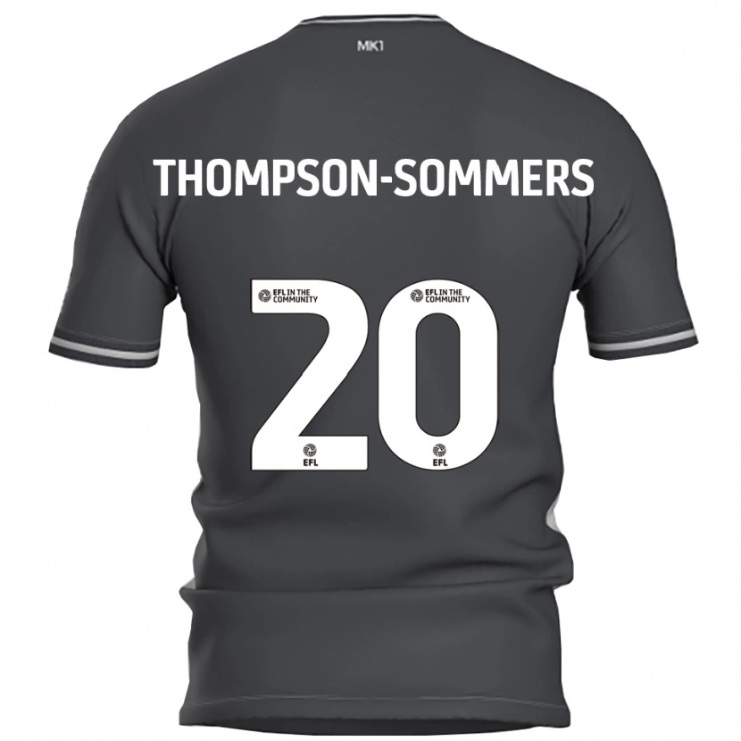 Danxen Kvinder Kane Thompson-Sommers #20 Grå Sølv Udebane Spillertrøjer 2025/26 Trøje T-Shirt