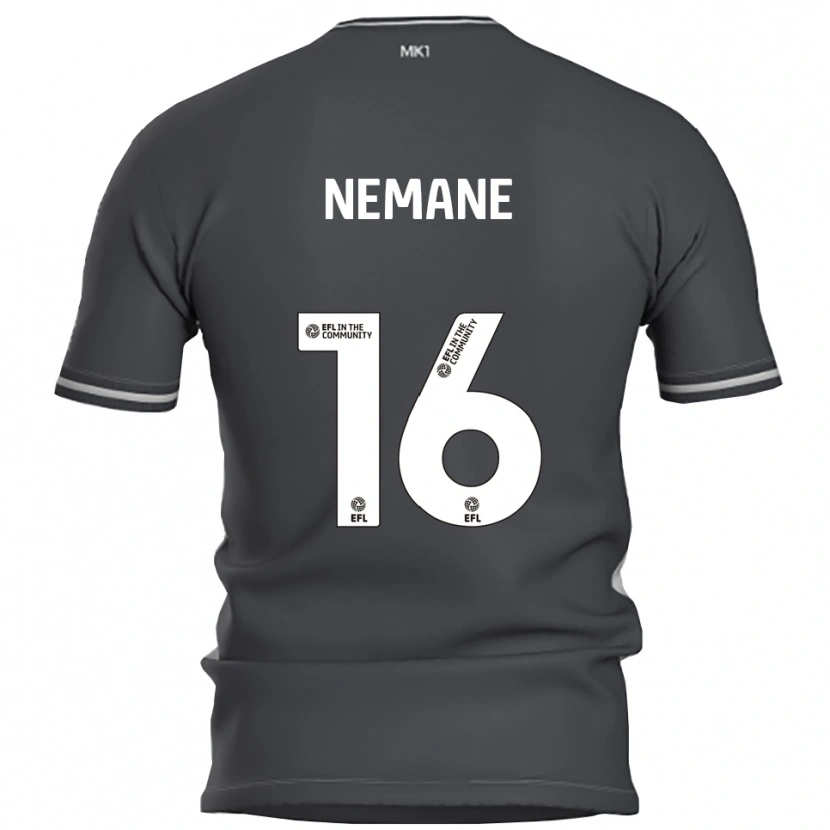 Danxen Kvinder Aaron Nemane #16 Grå Sølv Udebane Spillertrøjer 2025/26 Trøje T-Shirt
