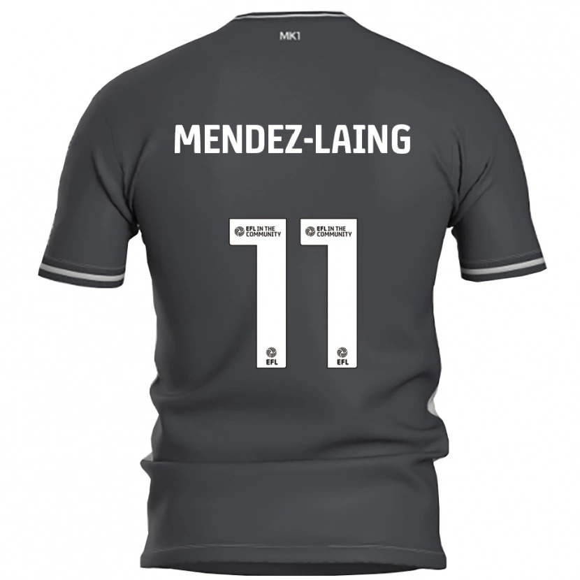 Danxen Kvinder Nathaniel Méndez-Laing #11 Grå Sølv Udebane Spillertrøjer 2025/26 Trøje T-Shirt