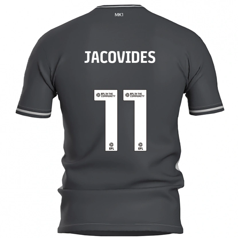 Danxen Kvinder Annaliese Jacovides #11 Grå Sølv Udebane Spillertrøjer 2025/26 Trøje T-Shirt