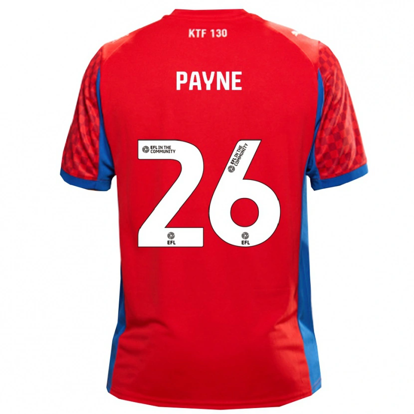 Danxen Kvinder Kai Payne #26 Rød Blå Udebane Spillertrøjer 2025/26 Trøje T-Shirt
