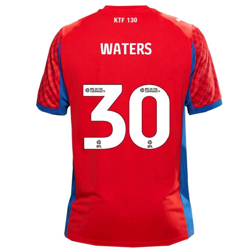 Danxen Kvinder Billy Waters #30 Rød Blå Udebane Spillertrøjer 2025/26 Trøje T-Shirt