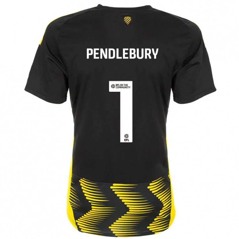 Danxen Kvinder Izzy Pendlebury #1 Sort Gul Udebane Spillertrøjer 2025/26 Trøje T-Shirt