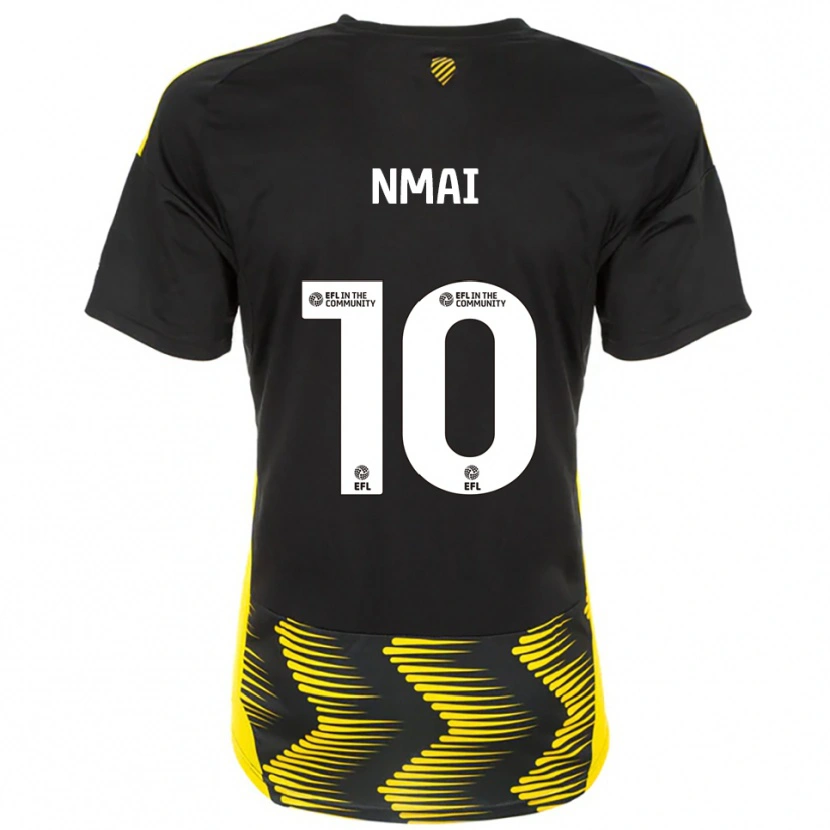 Danxen Kvinder Kelly Nmai #10 Sort Gul Udebane Spillertrøjer 2025/26 Trøje T-Shirt