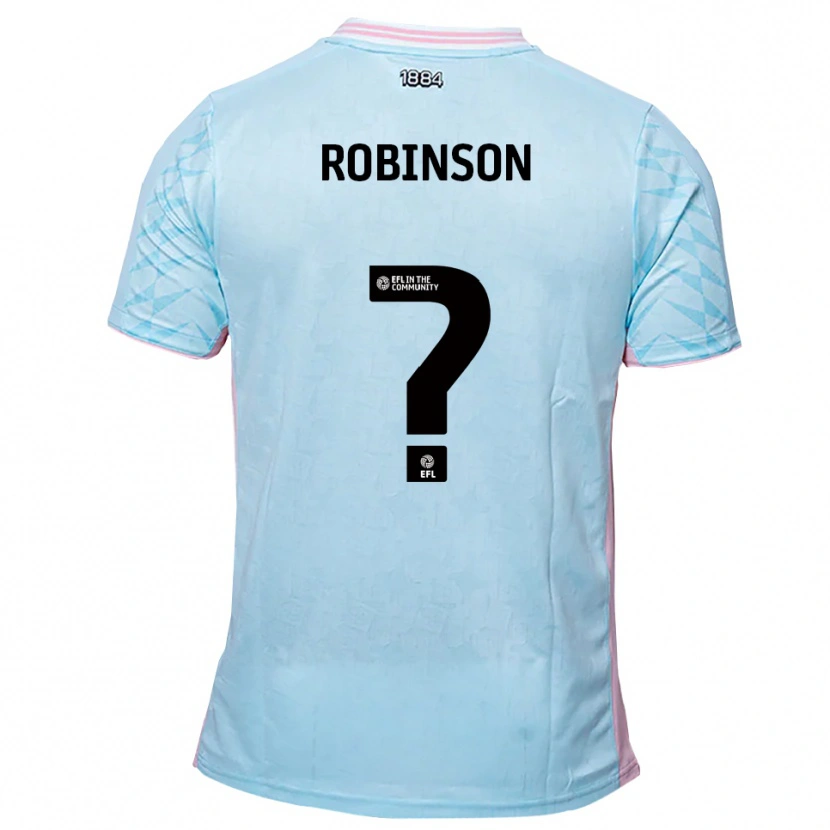 Danxen Kvinder Cloe Robinson #0 Lyseblå Pink Udebane Spillertrøjer 2025/26 Trøje T-Shirt