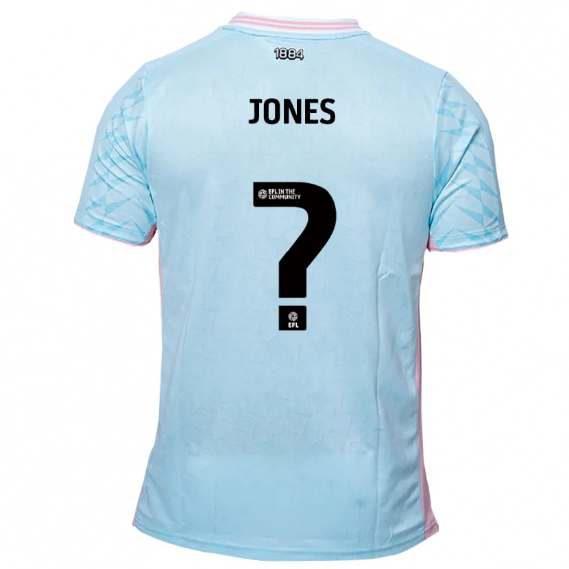 Danxen Kvinder Anna Jones #0 Lyseblå Pink Udebane Spillertrøjer 2025/26 Trøje T-Shirt