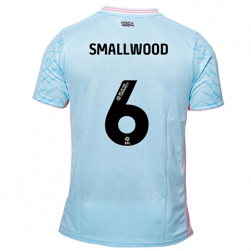 Danxen Kvinder Richard Smallwood #6 Lyseblå Pink Udebane Spillertrøjer 2025/26 Trøje T-Shirt