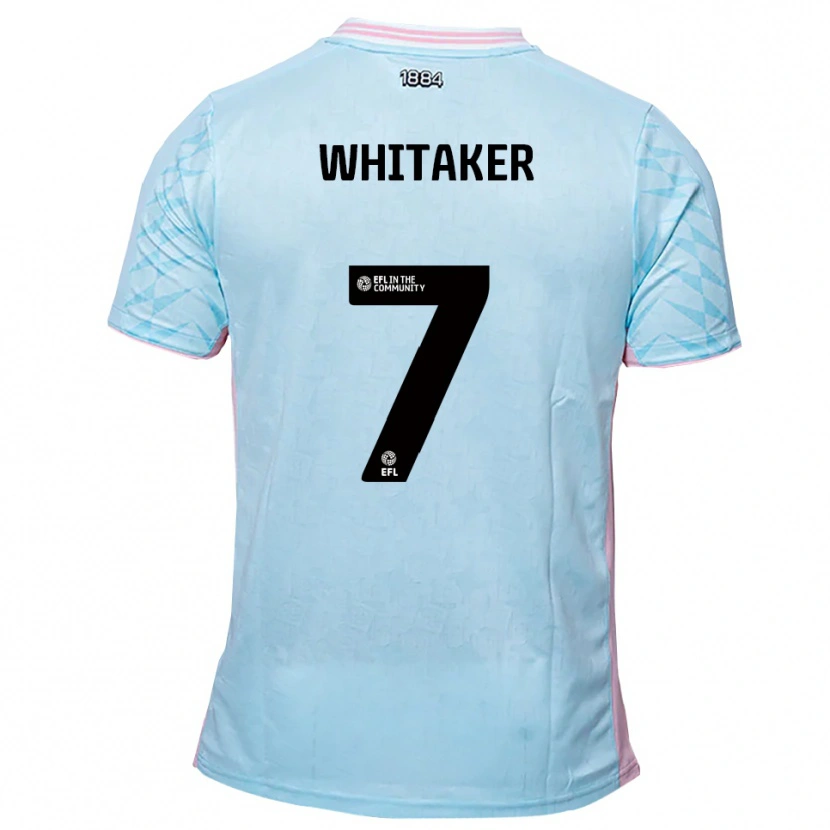 Danxen Kvinder Charlie Whitaker #7 Lyseblå Pink Udebane Spillertrøjer 2025/26 Trøje T-Shirt
