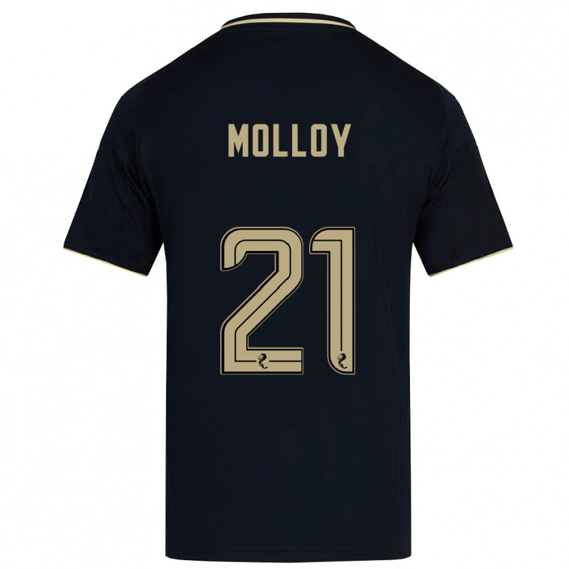 Danxen Kvinder Gavin Molloy #21 Marineblå Guld Udebane Spillertrøjer 2025/26 Trøje T-Shirt