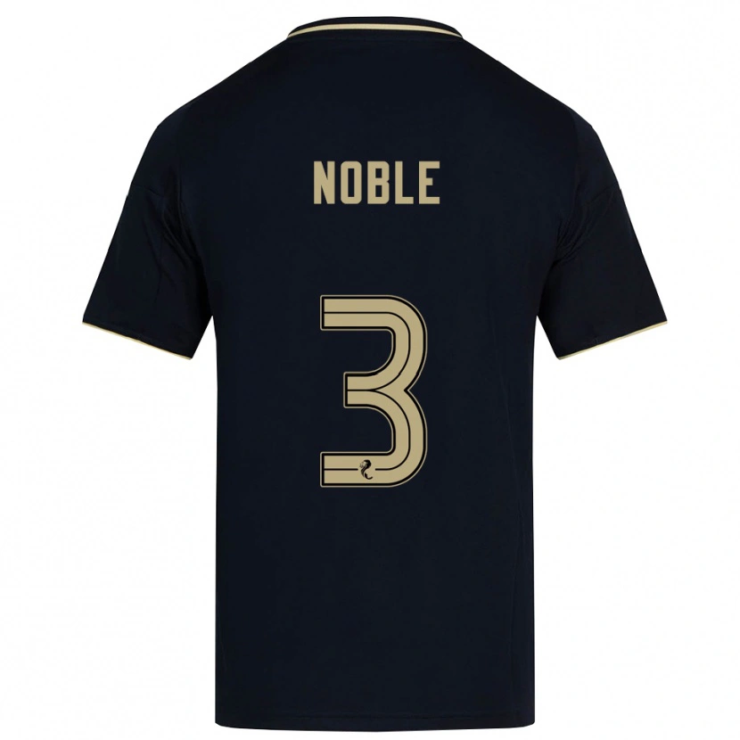 Danxen Kvinder Niamh Noble #3 Marineblå Guld Udebane Spillertrøjer 2025/26 Trøje T-Shirt