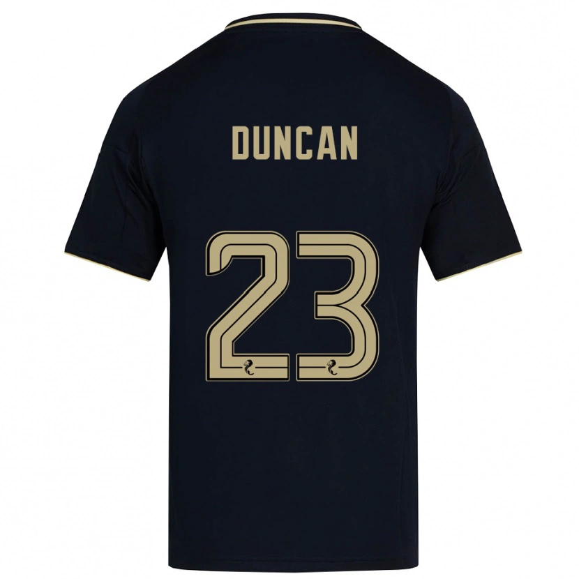 Danxen Kvinder Ryan Duncan #23 Marineblå Guld Udebane Spillertrøjer 2025/26 Trøje T-Shirt