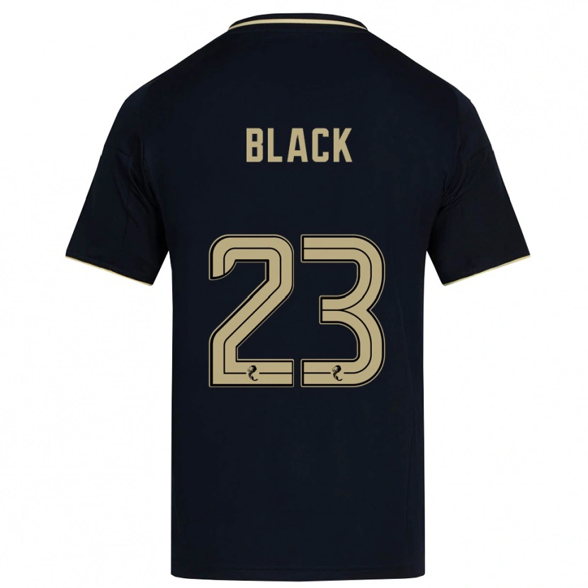 Danxen Kvinder Aimee Black #23 Marineblå Guld Udebane Spillertrøjer 2025/26 Trøje T-Shirt