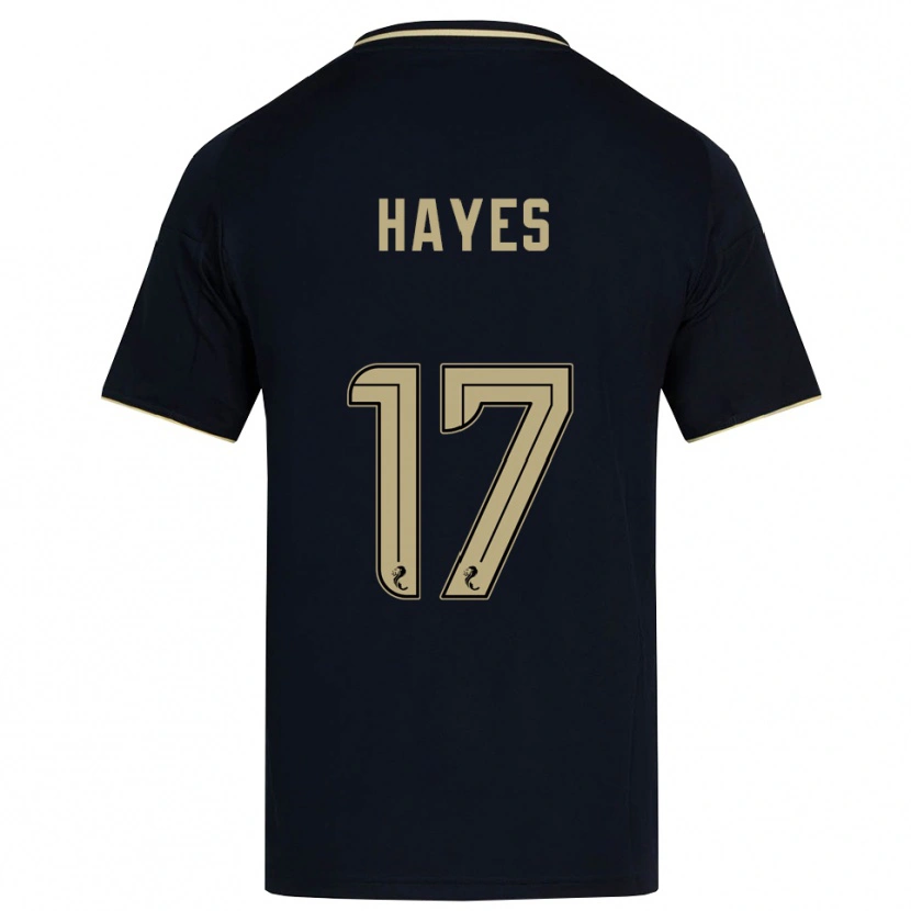 Danxen Kvinder Jonny Hayes #17 Marineblå Guld Udebane Spillertrøjer 2025/26 Trøje T-Shirt