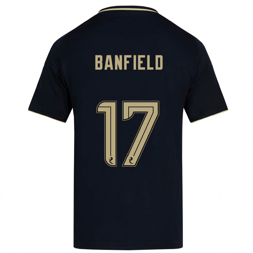 Danxen Kvinder Keeley Banfield #17 Marineblå Guld Udebane Spillertrøjer 2025/26 Trøje T-Shirt