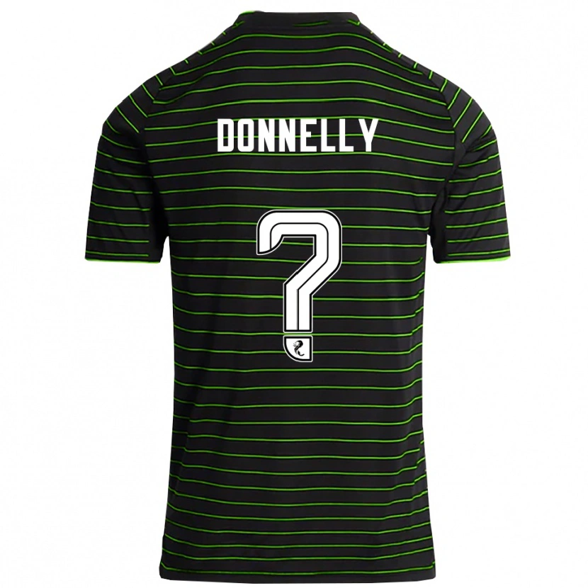 Danxen Kvinder Jacob Donnelly #0 Sort Grøn Udebane Spillertrøjer 2025/26 Trøje T-Shirt