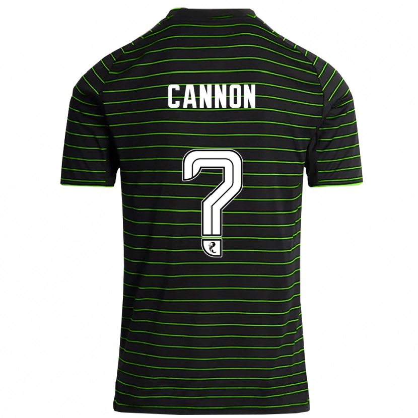 Danxen Kvinder Aidan Cannon #0 Sort Grøn Udebane Spillertrøjer 2025/26 Trøje T-Shirt